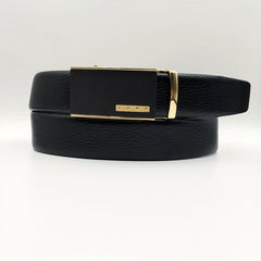 Men's Leather Belt Automatic Buckle Business Suit Waist Strap