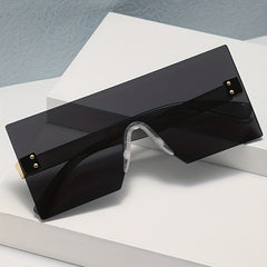 Square Oversized Sunglasses UV400 Sun Shades for Vacation