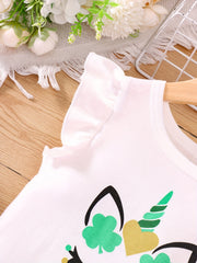 Unicorn & Clover Dress for St Patrick's Party