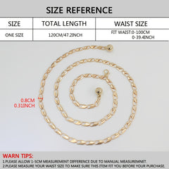 Metal Waist Chain Women's Belly Chain Thin Body Chain