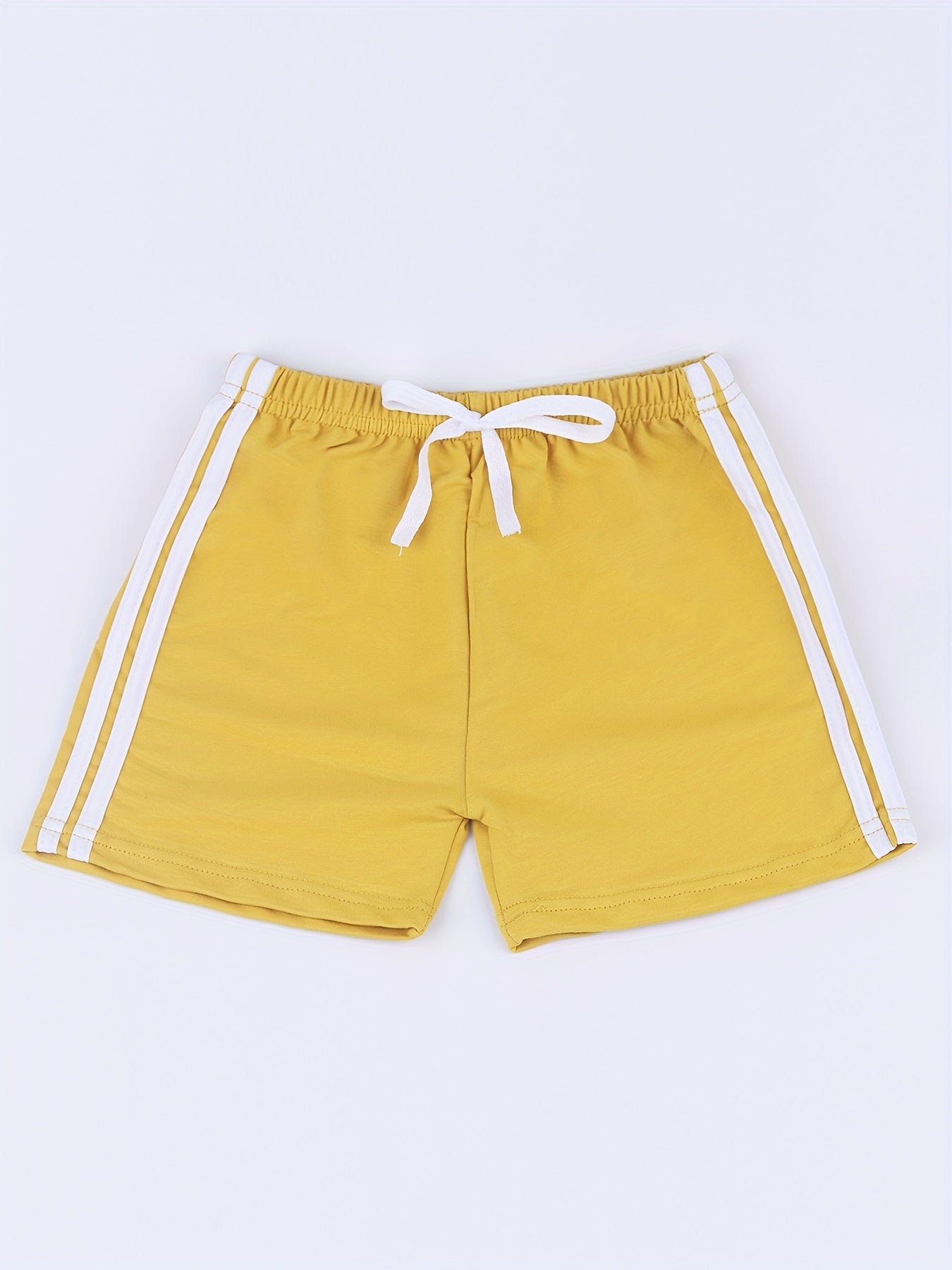 Boys Striped Casual Shorts Elastic Waist Drawstrings for Summer Holiday