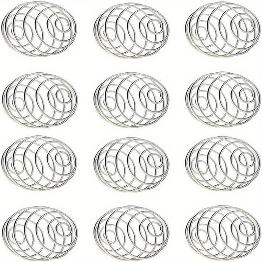 12pcs Stainless Steel Spring Ball Mixing Wire Ball for Shaker Cup & Bottle