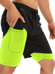 Men's Gym Running Shorts Athletic Workout Clothes Quick Dry Shorts