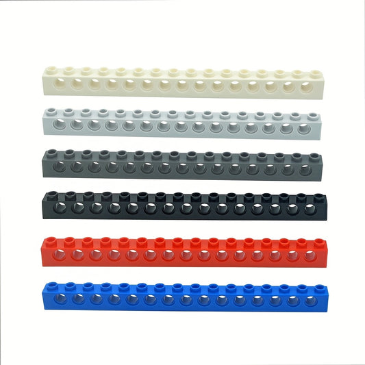 10pcs 1X16 Perforated Brick Building Blocks - MOC Parts
