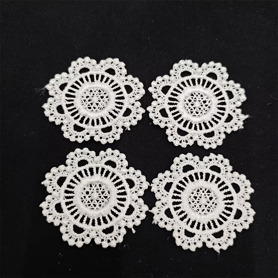 Mini Lace Doily Table Mat Crochet for Dollhouse DIY Diorama Props Collectible Gi