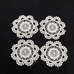 Mini Lace Doily Table Mat Crochet for Dollhouse DIY Diorama Props Collectible Gi