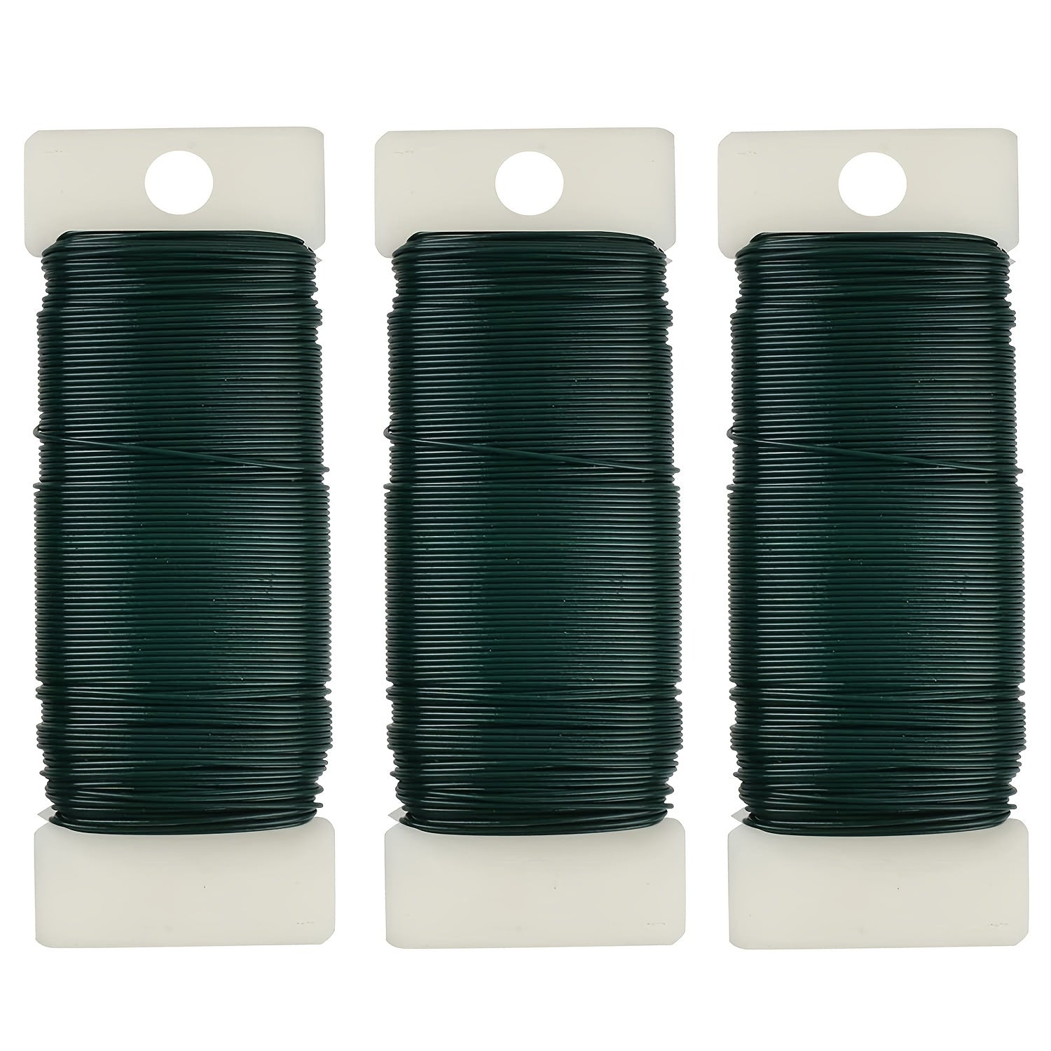 3pcs Floral Wire 118 Yards 22 Gauge Green Florist Wire Paddle Wire For Crafts