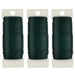 3pcs Floral Wire 118 Yards 22 Gauge Green Florist Wire Paddle Wire For Crafts