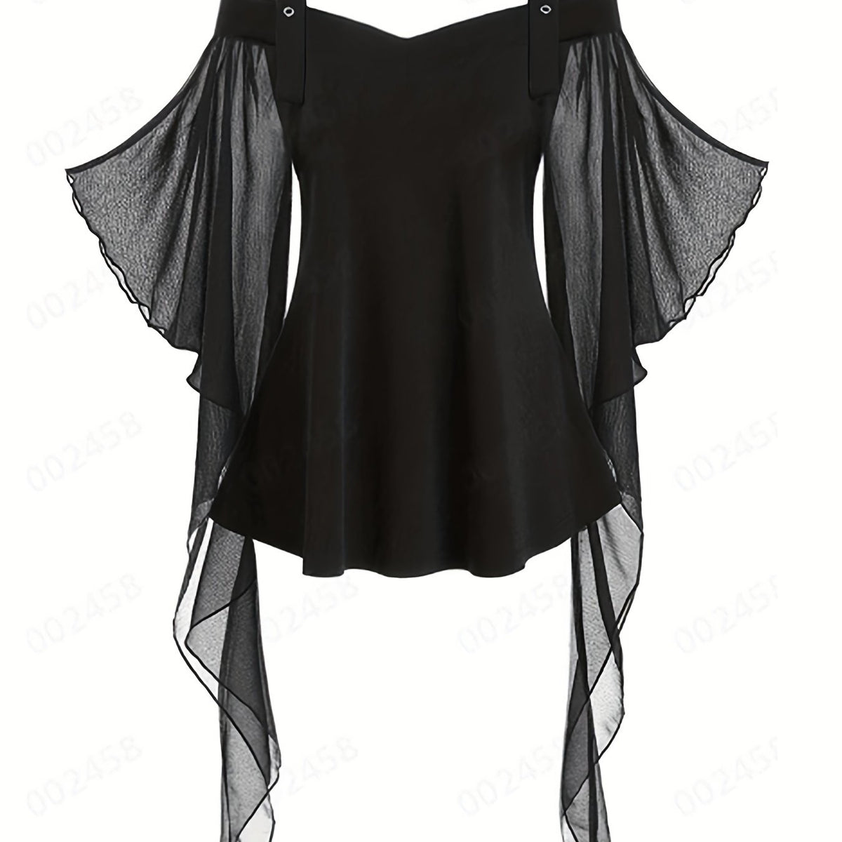 Vintage Ruffle Trim Cosplay Blouse Halloween Costume