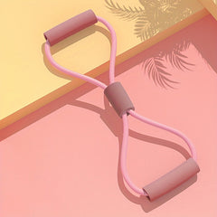 2pcs Elastic 8 Figure Puller Yoga Resistance Training Rope For Body Shaping