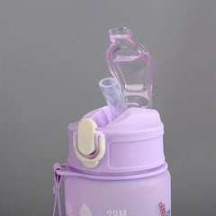 25oz 750ml Motivational Water Bottle Time Marker Gradient Non Toxic for Sports