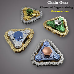Mechanical Gear Fidget Spinner - Stress Relief Toy