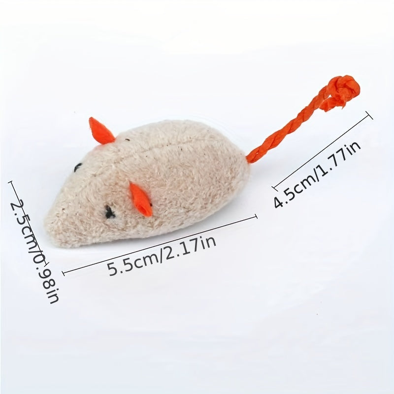 7pcs Interactive Pet Mouse Cat Teaser Toy - Cat and Dog Supplies