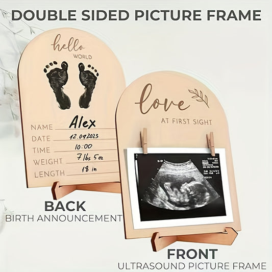 Wooden Kids Picture Frame for Memories & Home Decor