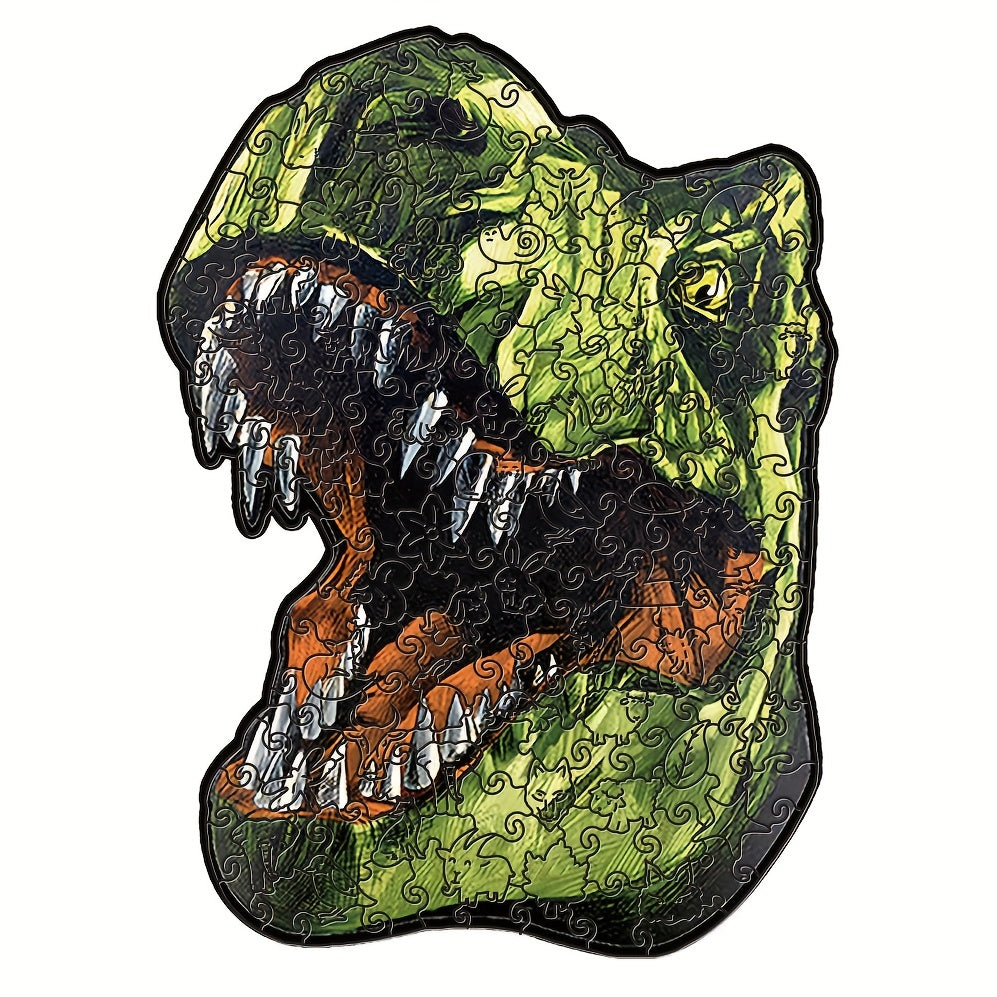3D Wooden Dinosaur Puzzle - Educational Model Assembly