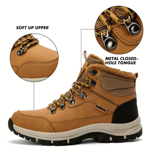Women's Lace up Fleece Lining Winter Work Boots
