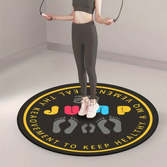 Round Mute Fitness Mat for Pilates Yoga Skipping Rope