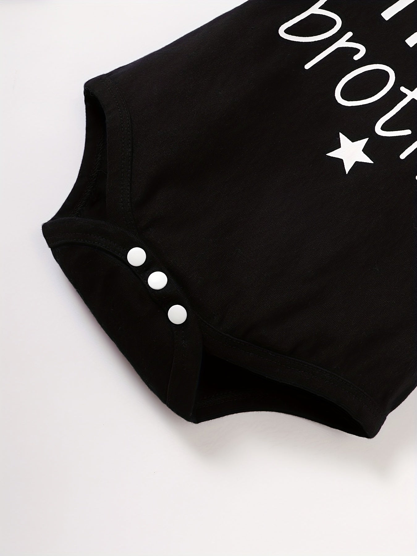 Baby Boys LITTLE BROTHER Short Sleeve Bodysuit Set