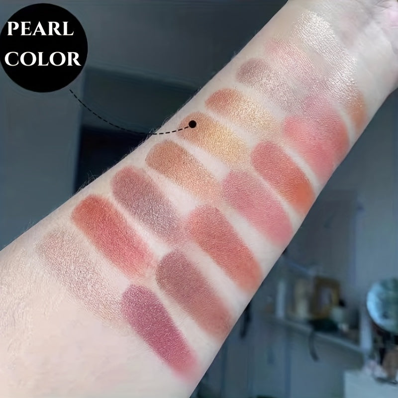 48-Color Eyeshadow Palette Multicolor Brown Orange Sequin Matte Shimmer Finish