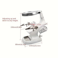 Welding LED Loupe Magnifier Soldering Iron Magnifying Glass