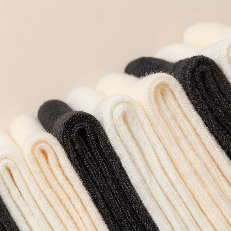 3 Pairs Comfy & Warm Mid Tube Socks Women's Stockings & Hosiery