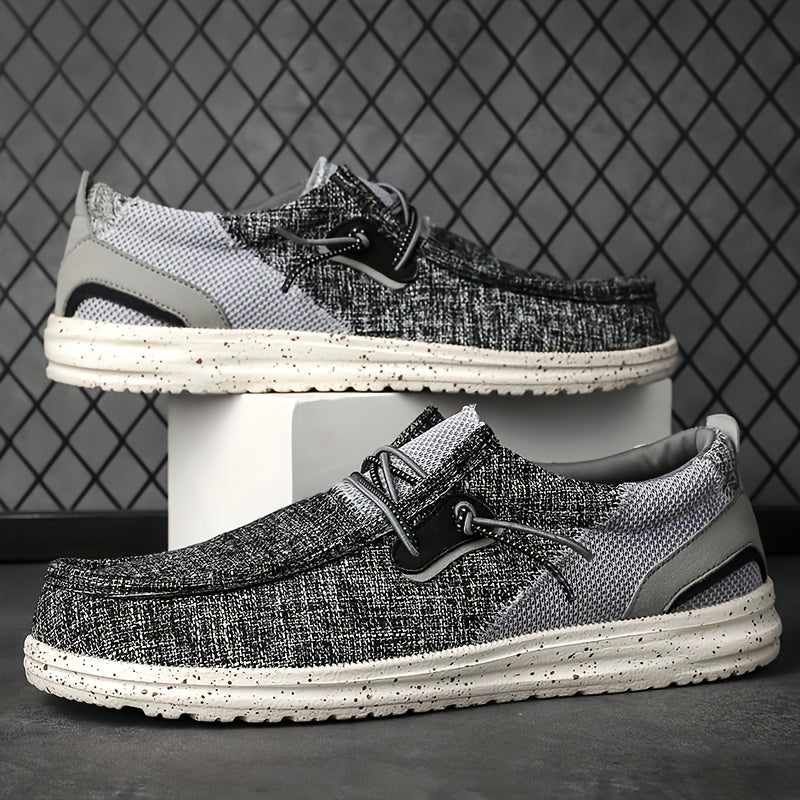 Men's Breathable Slip On Canvas Shoes For Hiking