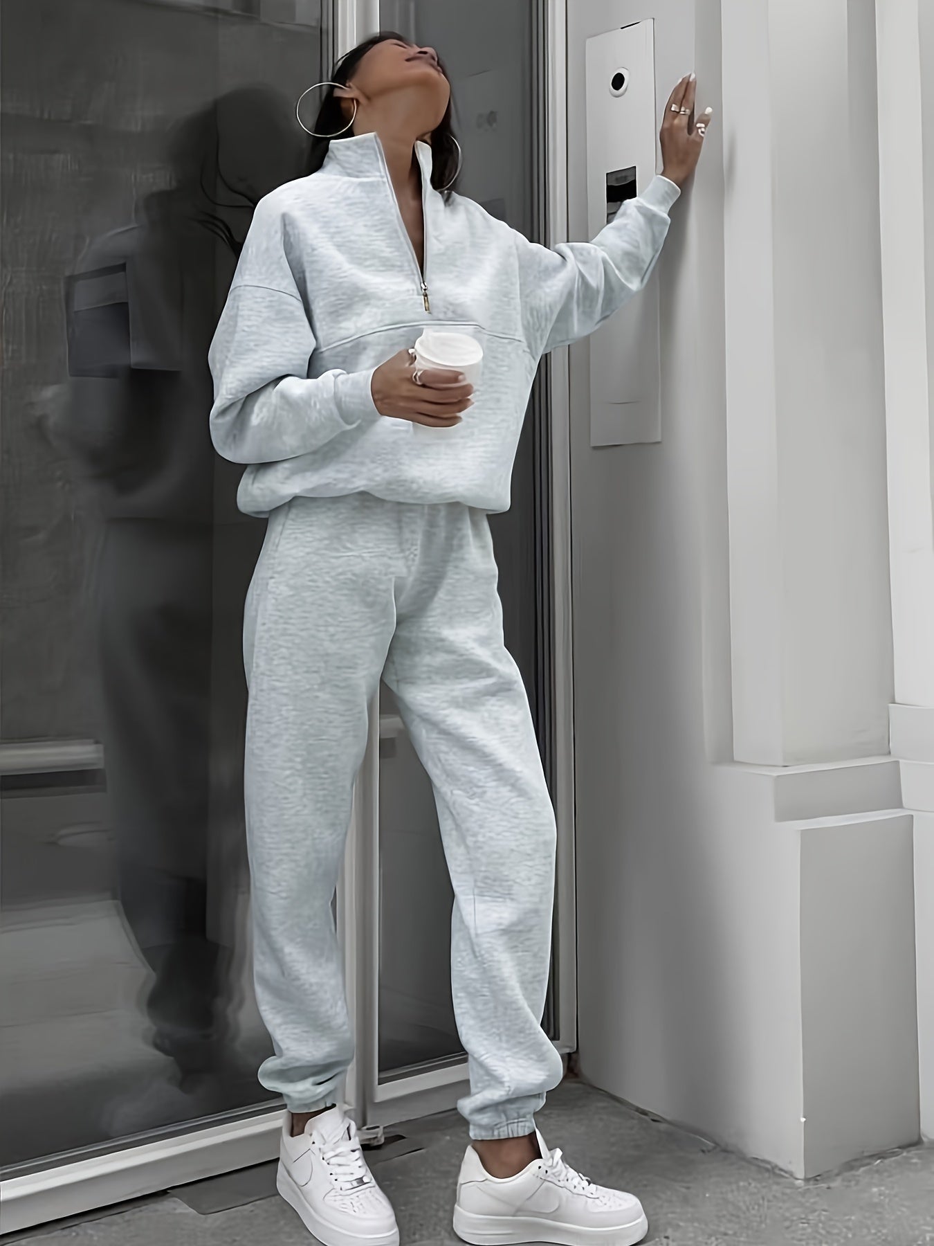  Half Zip Pullover & Joggers Set