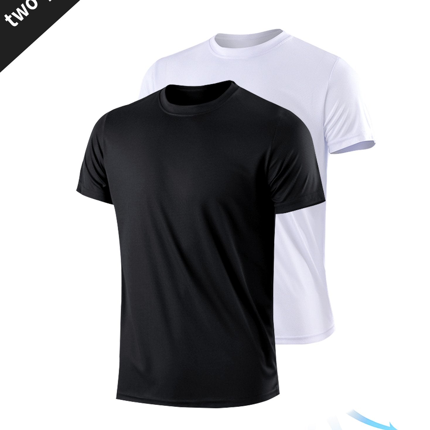 2pcs Men's Quick drying Running Fitness Sportswear Compression T Shirt