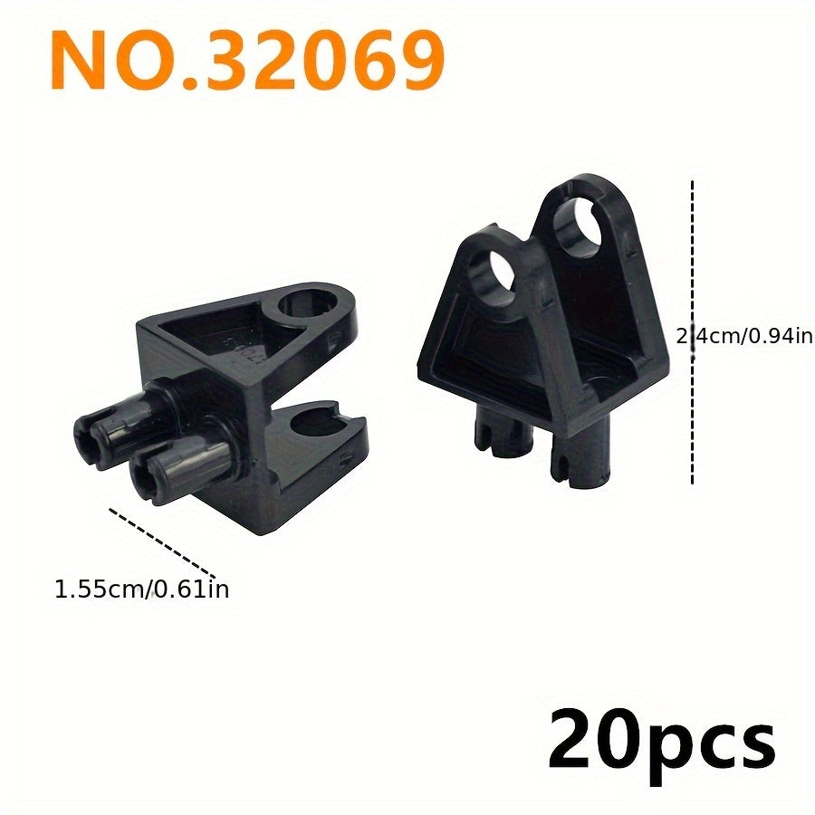 20pcs Axle Pin Connectors Building Blocks MOC Bricks Toy 48496 87408 32069