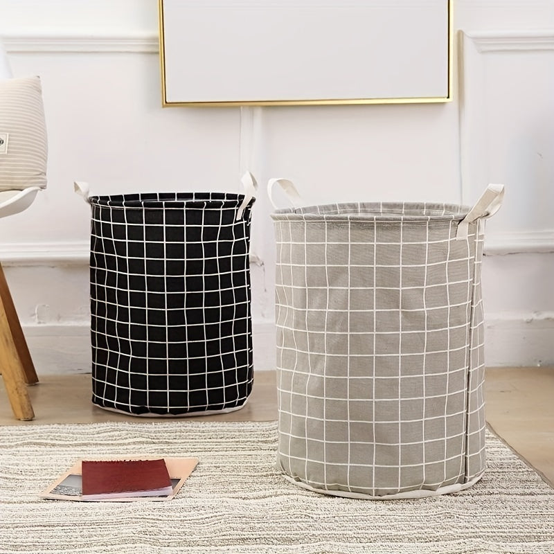 Canvas Laundry Basket Collapsible Storage Bin