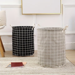 Canvas Laundry Basket Collapsible Storage Bin