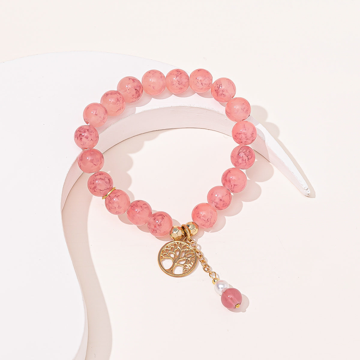 Women's Crystal Bead Bracelet, Elegant Fashion Jewelry