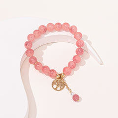 Women's Crystal Bead Bracelet, Elegant Fashion Jewelry