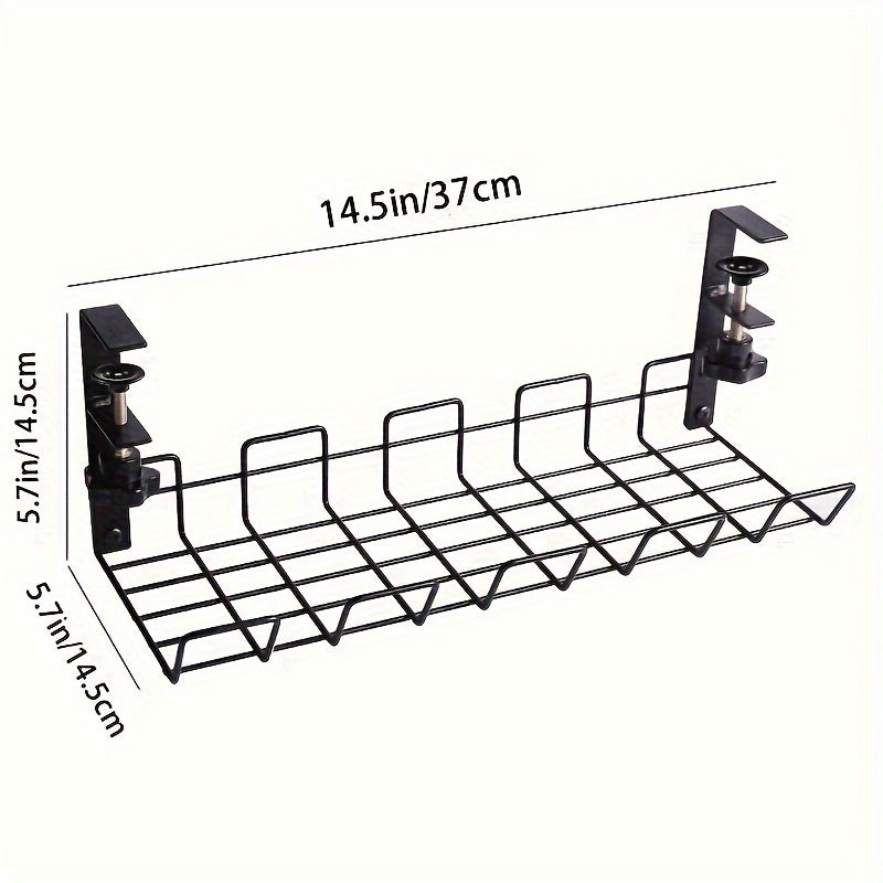 1pc Desk Cable Management Trays Under Desk Cable Organizers For Wire Management