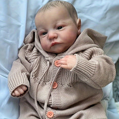Realistic 19 Inch Reborn Baby Doll Soft Vinyl Lifelike Newborn Toy