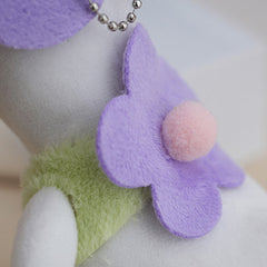 2pcs Duck Plush Doll Keychain Funny Stuffed Toys Key Ring Backpack Decoration