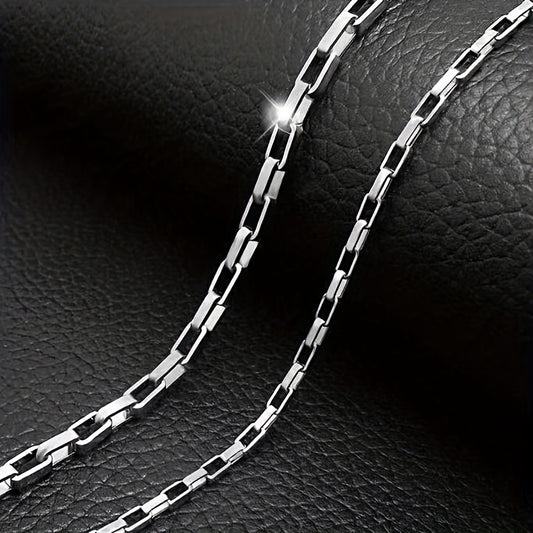 Titanium Steel Necklace Long Box Chain Men's Women's Jewelry
