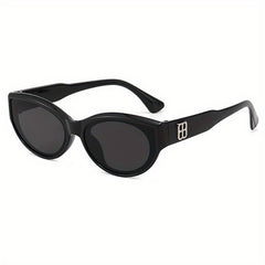 Cat Eye Sunglasses Oval Frame Wrap Around Glasses UV400