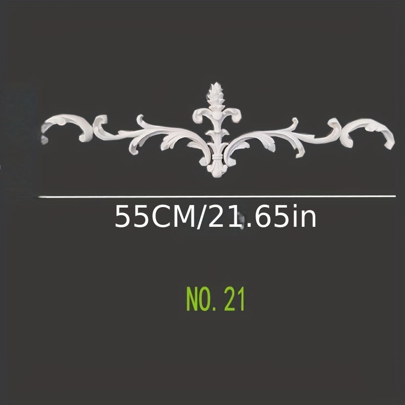 French Style PU Wall Decorative Flower Plaster Modeling