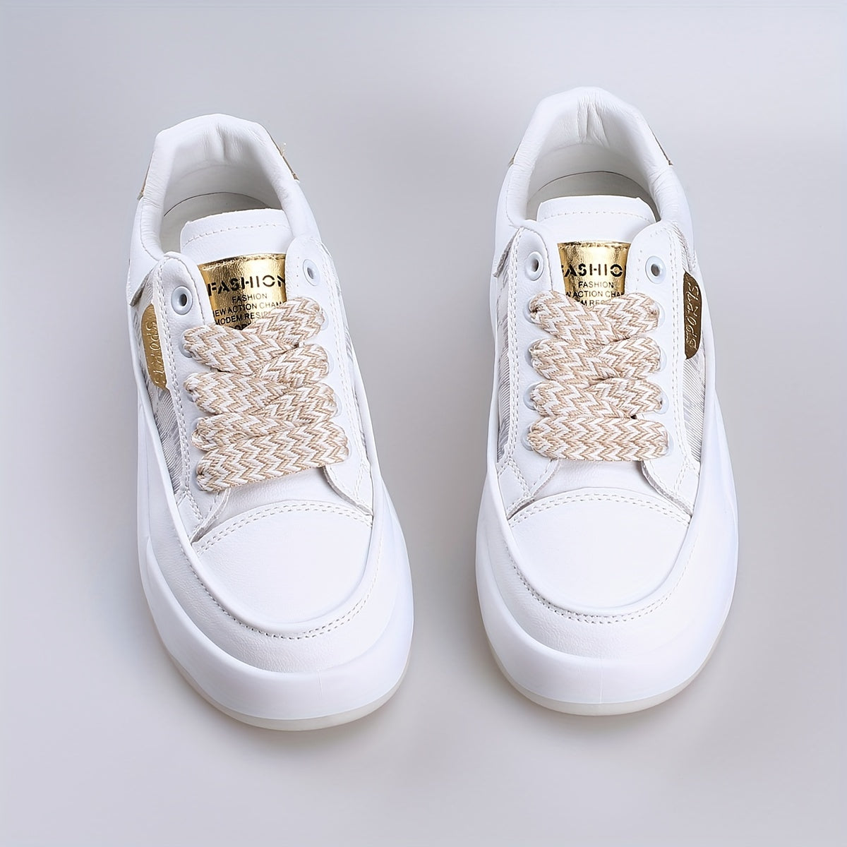 Women's Mesh Platform Sneakers Lace Up Outdoor Shoes