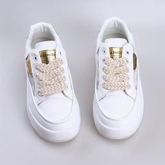 Women's Mesh Platform Sneakers Lace Up Outdoor Shoes