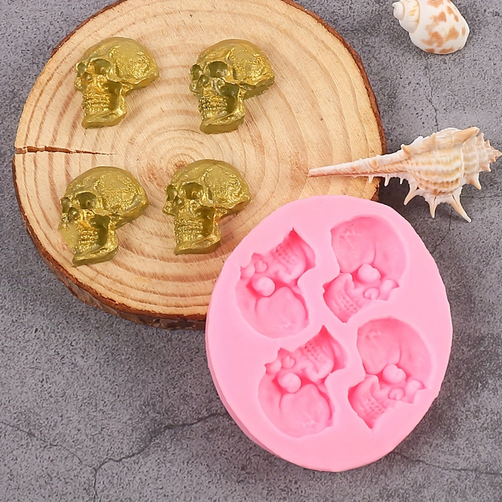 Resin Skull Silicone Mold for Cake Decoration