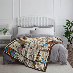 To My Daughter Soft Throw Blanket for Home & Outdoor Use