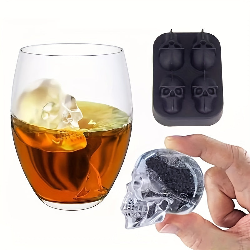 Skull Ice Ball Mold Silicone Flexible Ice Cube Trays