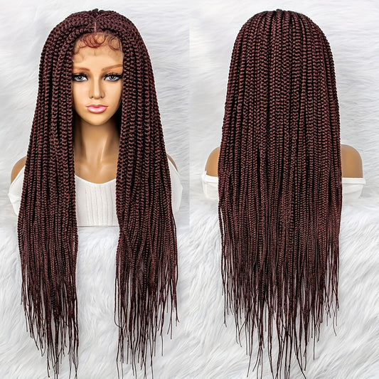 Long Braided Wig 4 4 Lace Front Twist Braid Wigs for Women Girls