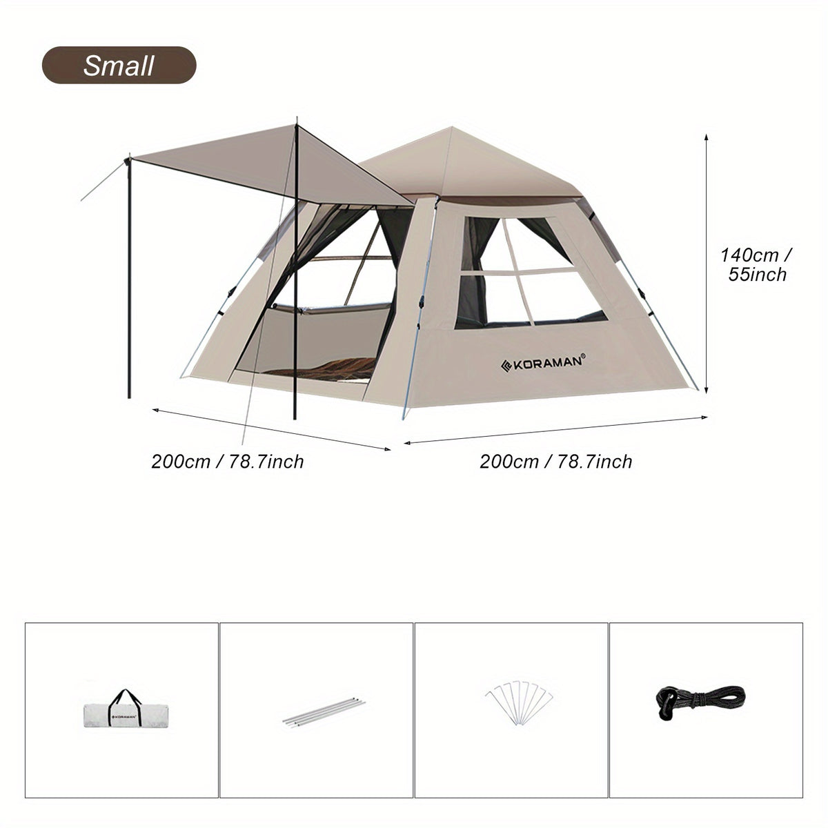 Portable Automatic Quick Opening Tent Rainproof Outdoor Camping Picnic
