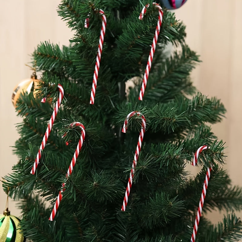 Acrylic Crutch Christmas Tree Decoration Set - 3pcs