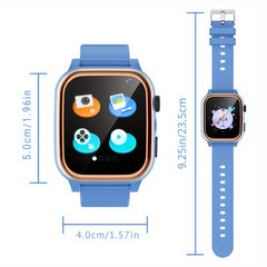Kids Smartwatch Sports Style Digital Square Dial with 16 Fun Puzzle Games
