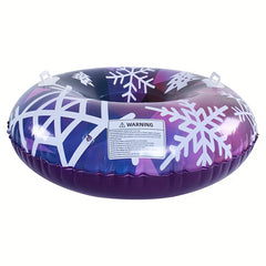 PVC Inflatable Skiing Ring with Safety Handle Winter Skiing Cushion