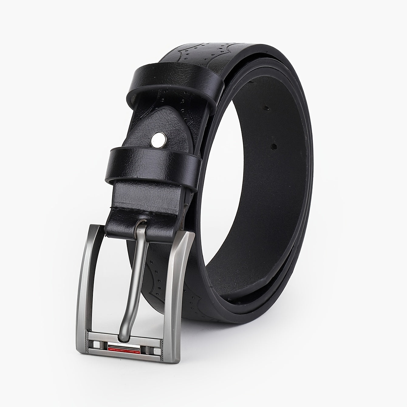 Stylish Embossed Leather Belt